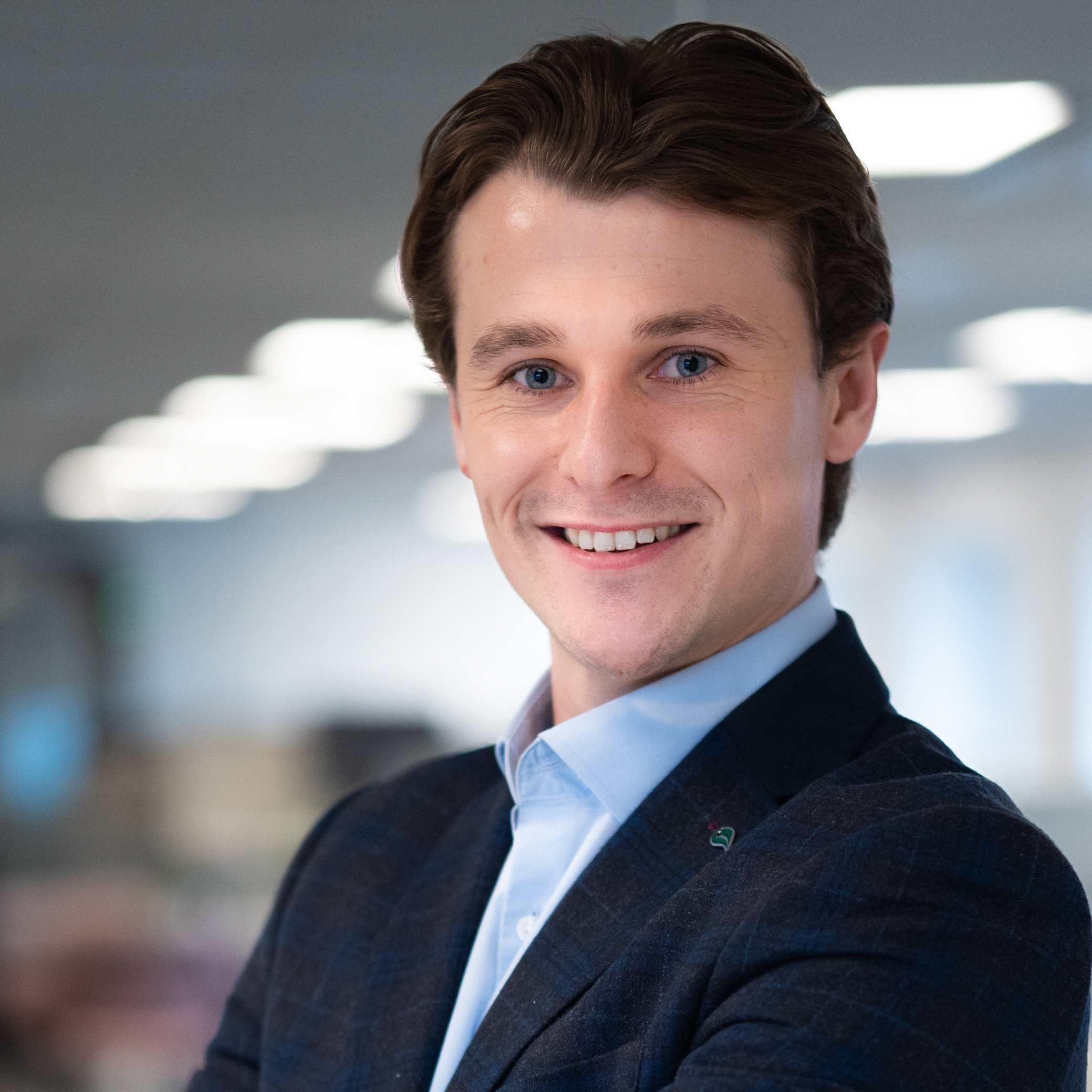Portrait of Liam Hardey, CEO of Cellfion and Ignite Sweden board member.