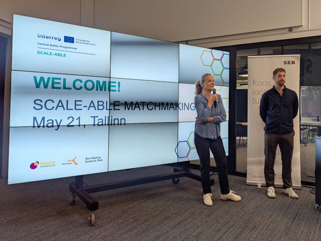 The ScaleAble project’s final matchmaking event in Tallinn brought together startups and corporates from Estonia, Finland and Sweden.