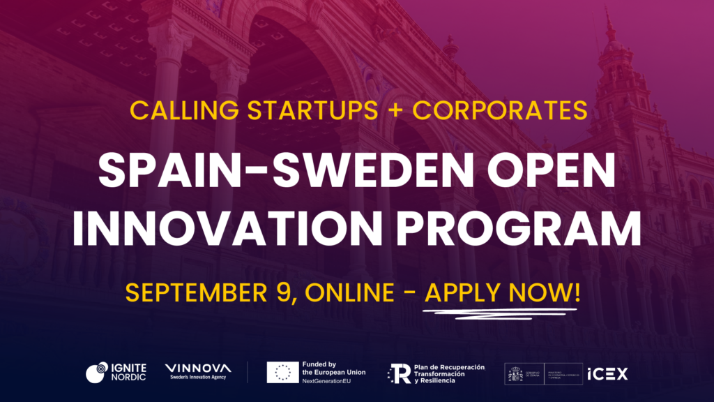 Banner Spain-Sweden Open Innovation Program Online Matchmaking